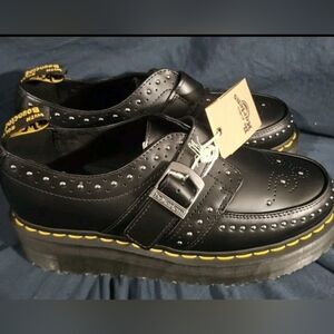Dr Martens Ramsey Stud Platform Creepers Black Men Size 10 Women 11 New No Box